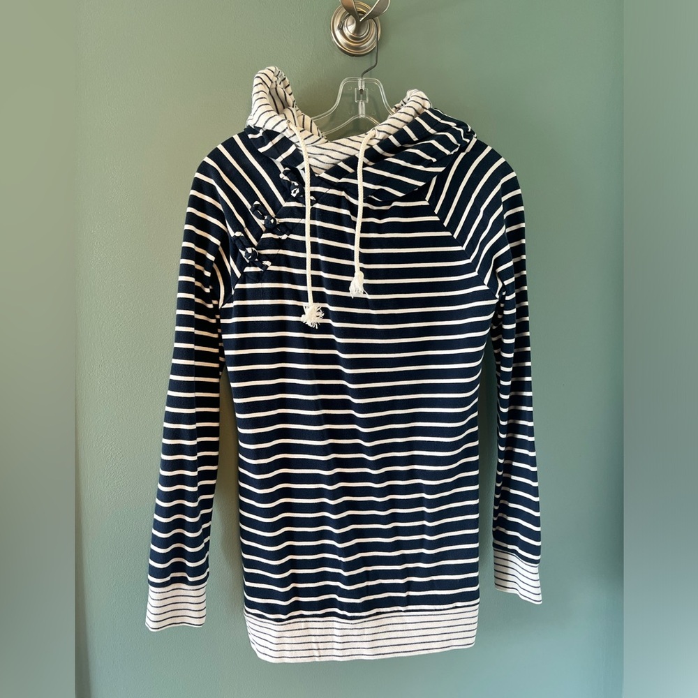 LAST CHANCE Ampersand Ave Double Hood Knotted Sweatshirt